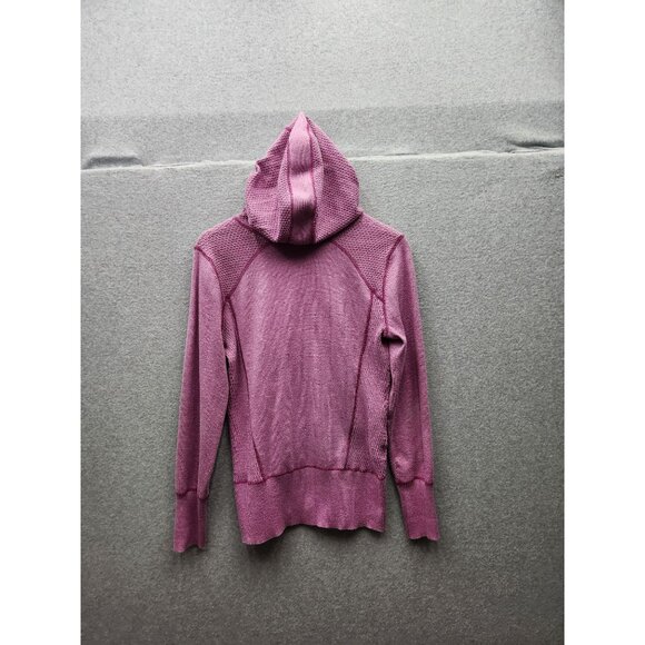 Eddie Bauer Womens Pink Hooded Full-Zip Sweater Knit Jacket With Pockets Size M - Picture 6 of 6